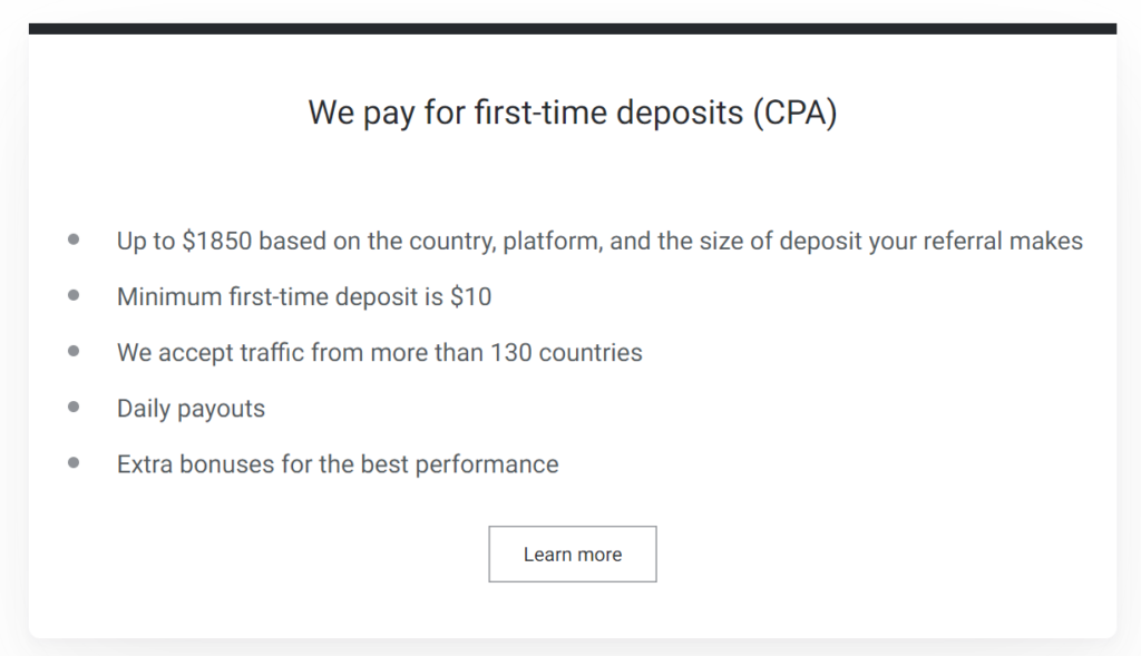 Exness Affiliate Program