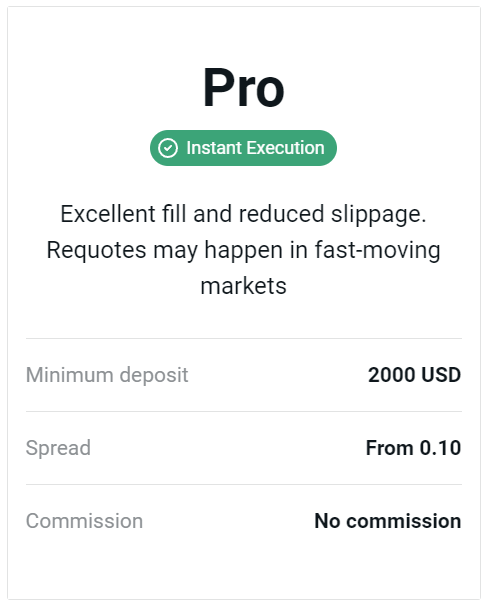 Exness Pro Account open